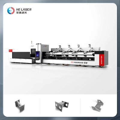 China Máquina de corte a laser de tubos de fibra de alta velocidade 6m 9m 12m Máquina de corte a laser de tubos de metal à venda