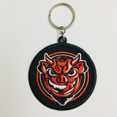 China Private 3D Customize Key Embroidery Chain For Personal Business for sale