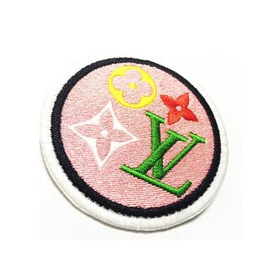 China 3D Full Embroidery Iron On Patch Beautiful Fashion EMB Patch For Bags for sale