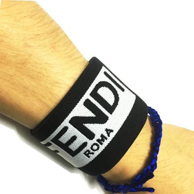 China Viable custom polyester band brand elastic wrist band made of elastic band for sale