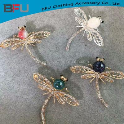 China New Design Elegant Dragonfly Brooch Handmade Brooch for sale