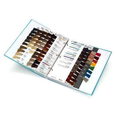 China Color Recyclable Hair Collection Sample Mixing Book, Hair Sample Folder, Hair Display Sample Book for sale