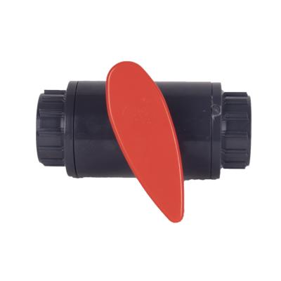 China Corrosion Free Sample 1/2 - 2 Inch Plastic Female Ball Valve Corrosion Resistant PVC Three PCS ERA Custom Support for sale