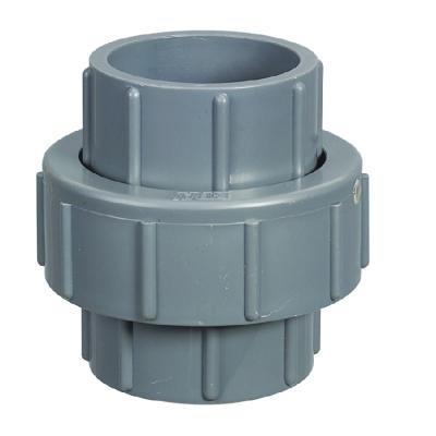 China 15MM-110MM ERA Standard PVC SCH80 ASTM Pipe Fittings Union Universal Joint For Water Supply With NSF Certificate for sale