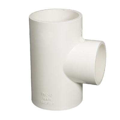 China PVC ERA DVGW PN10 ISO1452 ERA PVC Pipe Fittings Reducing Tee With DVGW Certificate for sale