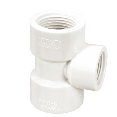 China PVC ERA 50 Year Warranty BSPT PVC UPVC FEMALE THREAD PIPE FITTINGS REDUCING TEE for sale