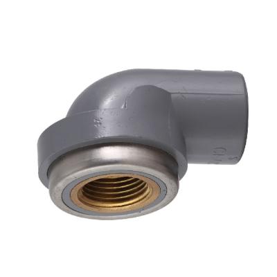 China CPVC ERA Pressure Pipe Fittings FEMALE ELBOW WITH SCH80 BRASS CPVC Pipe Fittings Made in China for sale