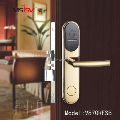 China hotel style apartments stand straight seaside hotel family europe standard hotel mortise door lock, hotel card lock, handle door lock for sale