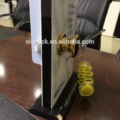 China acrylic & VISISV Wooden High Quality Stylish Smart Lock Display Stand Frame Demo for sale