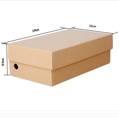 China Recyclable Popular Kraft Paper Shoe Boxes for sale