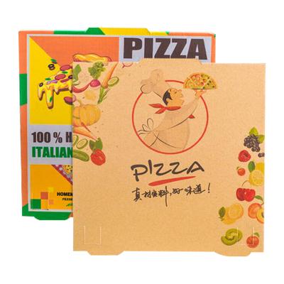 China Recyclable Custom Biodegradable Pizza Box Logo Pizza Box Standard Size for sale