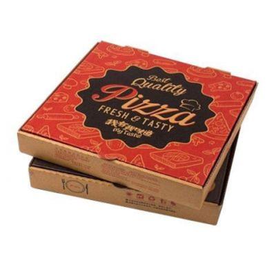 China Recyclable Biodegradable Pizza Box Standard Size Box Pizza for sale