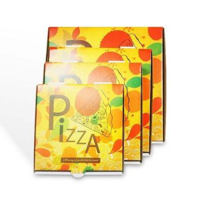 China Recyclable Standard Size Pizza Box Food Grade Pizza Box Biodegradable Pizza Box for sale