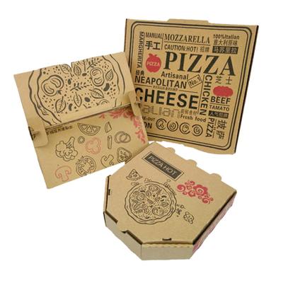 China Wholesale Recyclable Pizza Box With Logo High Quality Customized Portable Delivery Paper Pizza Box for sale