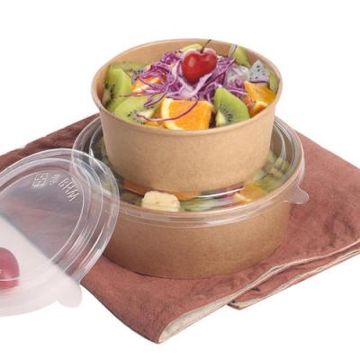 China Recyclable Salad Round Bowl With Lid Salad Bowl Set With White Cover Salad Bowl Restaurant for sale