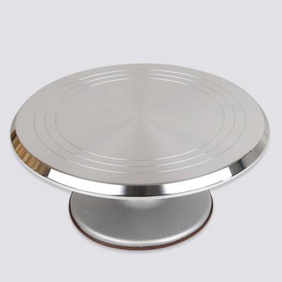 China Hot Selling Recyclable 12 Inch Cake Turntable Aluminum Alloy Turntable Cake Baking Tools for sale