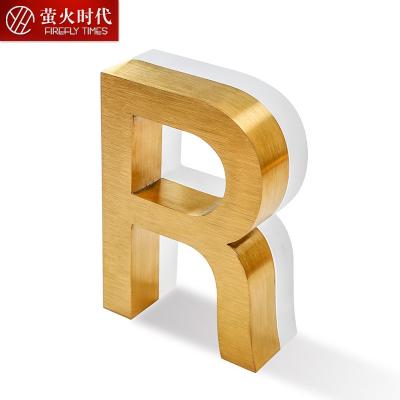 China Buildings Stainless Steel Side Characters Illuminated Back Illuminated Characters Advertising Signs for sale