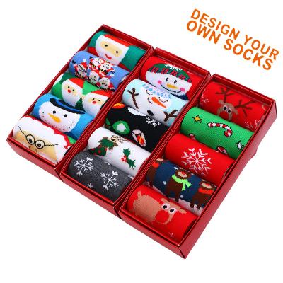 China Factory Direct Sale QUICK DRY Socks Wholesale 4 Pairs In Gift Box Packing Women Winter Christmas Socks for sale