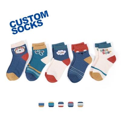 China OEM Factory Custom QUICK DRY Multicolor Infant Solid Design Breathable 100% Cotton Ankle Socks For Baby All Season for sale