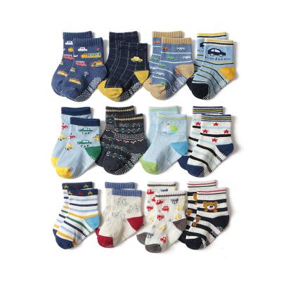 China QUICK DRY Custom Design Anti Slip Kids Baby Toddler Socks Non Grab Wholesale Infant Newborn Slip Socks Cotton Crew Socks For Baby Girl children for sale