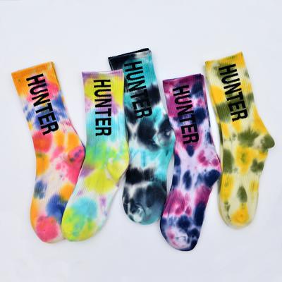 China Wholesale New Arrived High Quality QUICK DRY Terry Cushion Dye Socks Crew Sports Link Die Novelty Socks for sale