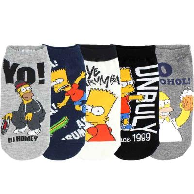 China Factory supply good price QUICK DRY simpson cartoon socks warm cotton fashion socks fashion funny socks for sale