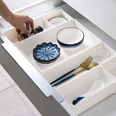 China Space Saving Houseware Office Home Organization Cabinet Drawer Organizer Plastic Compartment Storage Container Box for sale