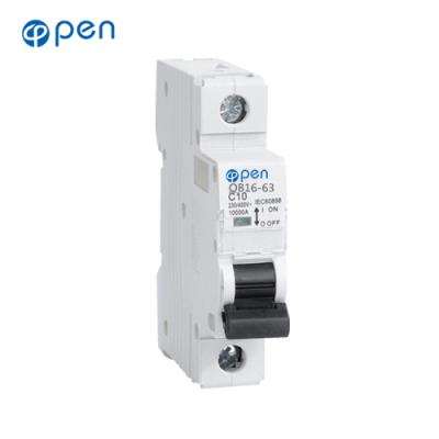 China 40a 30ma 100ma 300ma 4 pole low voltage electrical price rccb circuit breaker OB16-63 for sale