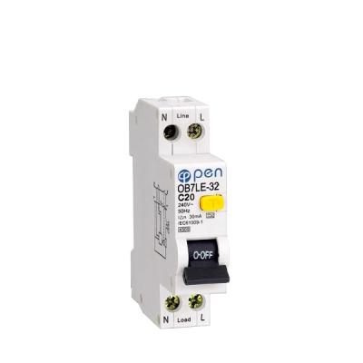 China OB7LE-32 RCBO Open Electrical Residual Current 4.5KA for sale