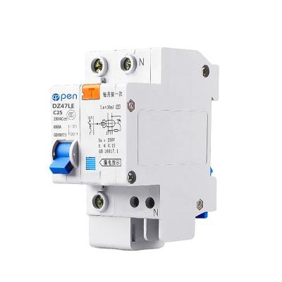 China 16 Amp 32 Amp Low Voltage IP+N Typical RCBO C25 Electrical Circuit Breaker 6000A for sale