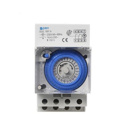 China DC SUL181h 12v Dc SUL181h Timer Switch 15a 250v Daily 24 Hours High Quality Switch Mechanical Din Rail for sale