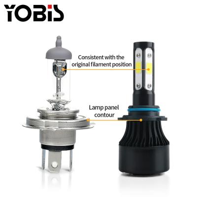 China Car Headlight Car Accessories 360 LED Headlight COB Bulb Canbus LED Auto Parts Super Bright Headlight for sale