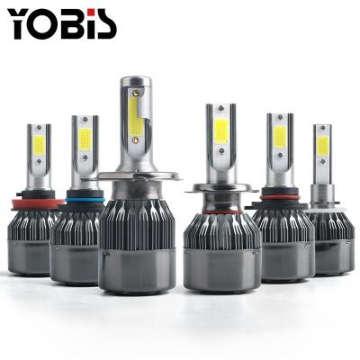 China Car Headlight Universal Led Headlamps C10 24W Lighting System H1 H3 H4 H7 H11 Auto Car Led Headlight for sale