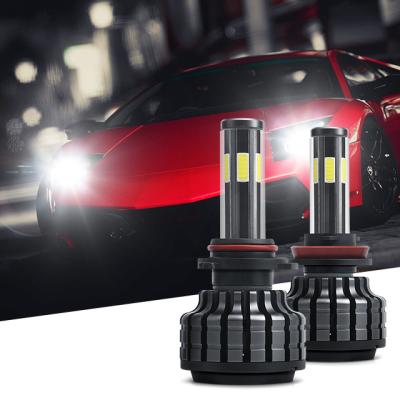 China High Brightness New 6 Side F6 Surface Led Headlight Car Bulb H1H3H4H8H11 Highlight Near Far Light for sale