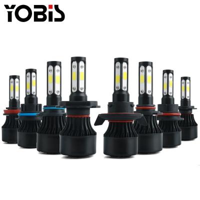 China Black High Brightness Headlight H4 S2 COB 9005 9006 9012 H11 H7 Car Auto Light S2 Led Headlight for sale