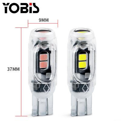 China Automotive Industry YoBis Width 12V Light Bulb Hot Selling Canbus 5Smd 3030 T10 Bulb For Car for sale