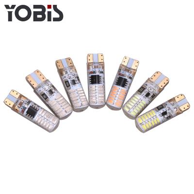 China Auto Industry Good Quality T10 W5W Flashing Strobe Led Small Canbus Light Bulbs for sale