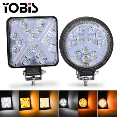 China YOBIS Aluminum 9-36V Led Working Light Bar Waterproof For SUV Boat Jeep Truck Spot Offroad Driving Lights for sale