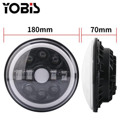 China 7 Inch Led Headlight Turn Light Moto Aluminum Motorbike Round For Motorcycle for sale