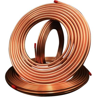 China Air conditioner or refrigerator factory supply air conditioner copper tube 5mm 6.35mm 1/4 inch copper tube for sale