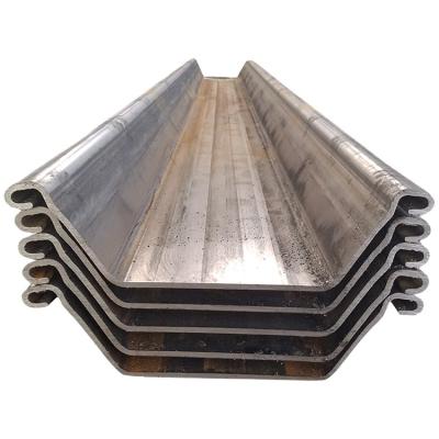 China SY295/SY390/Q345B Hot Rolled Steel Structure Steel Sheet Pile Structural Steel Sheet Stacks 400x100mm 400x125mm Price Per Kg for sale