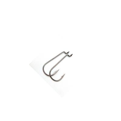 China Fishing Lure Accessory Hooks with Burr, Soft Insect Worm Hooks with Ring and Long Handle NT40020 for sale