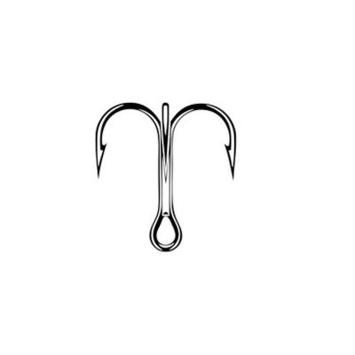 China Saltwater Fishing 1X High Quality Strong Treble Hooks 50136 for sale