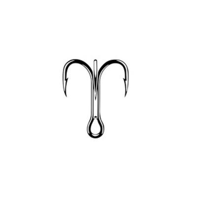 China Saltwater Fishing Best 1X Quality Strong 50134 Treble Hooks for sale