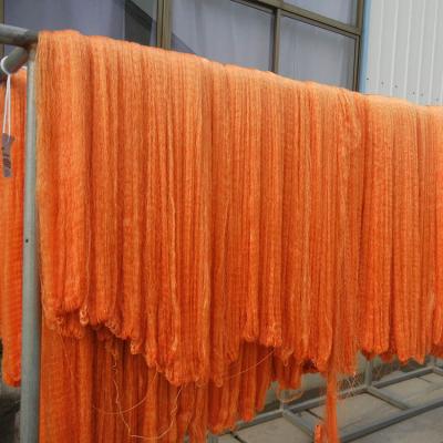 China Orange Manufacturer 80D/2ply Knot Multifilament Multifilament Single Nylon Fishing Net Nylon Fishing Net for sale