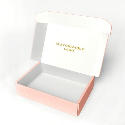 China Recyclable Free Design Luxury Black Custom Printed Hair / Nail / Cosmetic Small Packaging Box , Corrugated Paper Cardboard Mailer Mailing Box for sale