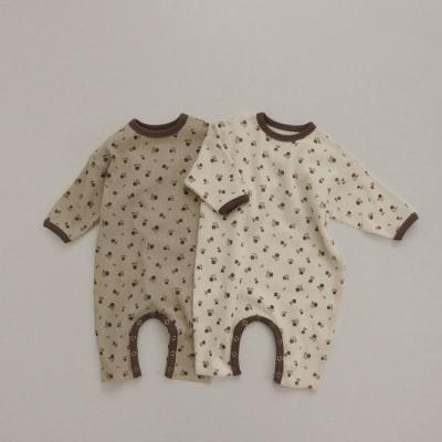 China Spring Autumn Baby Girls Clothes Toddler Baby Romper Cotton Long Sleeve Print Newborn Babies Jumpsuit for sale