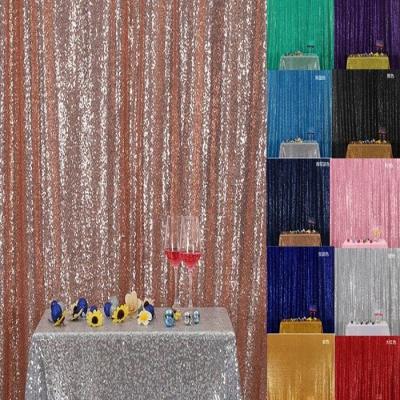 China Waterproof Glittery Shimmer Wedding And Party Sequin Glitz Elegant Table Cloth for sale