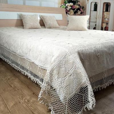 China Europe 2021 New For Amazon Cotton Best Selling 100% Pure Cotton Handmade Crochet Bedspreads for sale