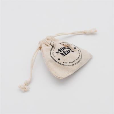 China Recyclable Reusable Natural 100% Cotton Twine Bag With Custom Logo for sale